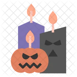 Halloween-Kerzen  Symbol