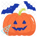 Kurbis Halloween Schwarz Icon