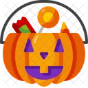 Korb Sussigkeiten Halloween Icon