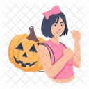 Halloween Girl Halloween Lady Halloween Character 아이콘