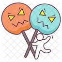 Pumpkin Lolly Halloween Lolly Scary Lolly Icon
