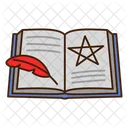 Halloween Magic Book Magic Book Evil Icon