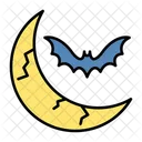 Halloween Moon Crescent Icon