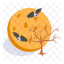 Halloween Nacht Mond Symbol