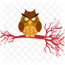 Halloween Owl Scary Dreadful Icon