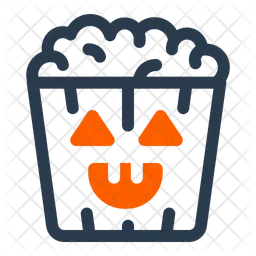 Halloween Popcorn  Icon