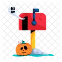 Scary Letterbox Halloween Post Po Box Icon
