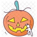 Halloween Pumpkin Carved Pumpkin Scary Pumpkin Icon