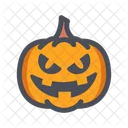 Halloween Pumpkin Pumpkin White Ghost Icon