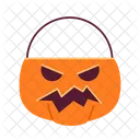 Candy Bucket Trick Or Treat Bucket Halloween Candy Icon