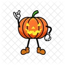 Halloween Pumpkin Character  Icon