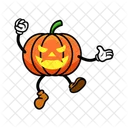 Halloween Pumpkin Character  Icon