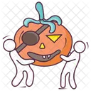 Halloween Pumpkin Carved Pumpkin Scary Pumpkin Icon