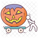 Halloween Pumpkin Carved Pumpkin Scary Pumpkin Icon
