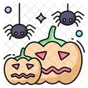 Scary Pumpkin Halloween Pumpkin Halloween Festival Icon