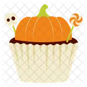 Halloween Pumpkin Orange Cupcakes Bakery Halloween Cupcake Icon