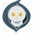 Halloween Skull Scary Evil Ghost Frightening Icon