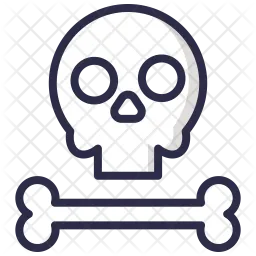 Halloween Skull and Bone  Icon