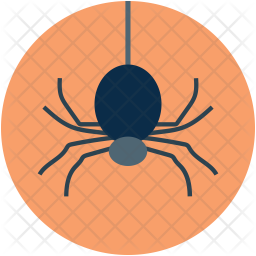 Halloween Spider Icon - Download In Flat Style