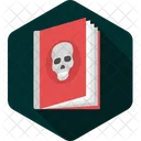 Halloween Story Book Ancient Skull Book Death Symbol Icon