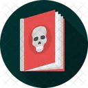 Halloween Story Book Ancient Skull Book Death Symbol Icon