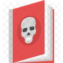 Halloween Story Book Ancient Skull Book Death Symbol 아이콘