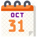 Kalender Halloween Oktober Icon