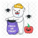 Halloween Pirate Bear Pirate Halloween Trick Icon
