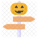 Halloween Wegweiser Halloween Wegweiser Halloween Navigation Icon