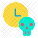 Zeit Uhr Schadel Icon