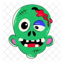 Halloween Zombie Zombie Face Zombie Head Icône