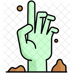 Halloween Zombie Hand  Icon