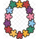 Halskette Blume Hawaiianisch Icon