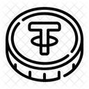 Tether Digital Zahlung Symbol