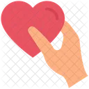 Herz Valentinstag Hand Symbol