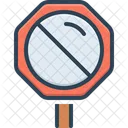 Stopp Anhalten Nicht Erlaubt Schild Symbol