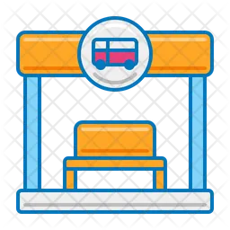 Haltestelle des öffentlichen Nahverkehrs  Symbol