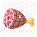 Ham Hock Ham Leg Leg Meat Icône