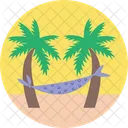 Hamaca Hamaca De Palma Palmera Icono