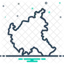 Hamburg map  Icon