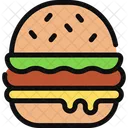 Hamburger Meal Fast Food Icon