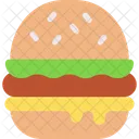 Hamburger Meal Fast Food Icon