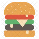 Hamburger Bun Fastfood Icon