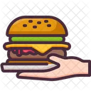 Burger Delivery Food Icon