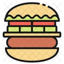 Hamburger United States America Icon