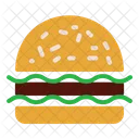 Hamburger Food Stall Icon