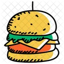 Beefburger Hamburger Cheeseburger Icon