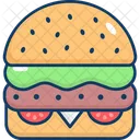 Hamburger Burger Petty Icon