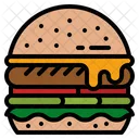 Hamburger Burger Junk Icon