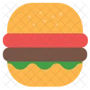 Hamburger Bread Breakfast Icon